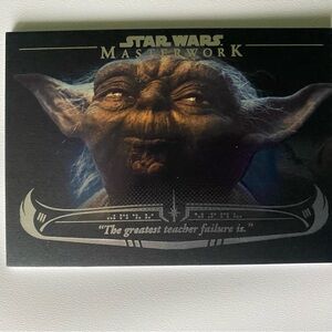 Star Wars Masterwork Yoda Card